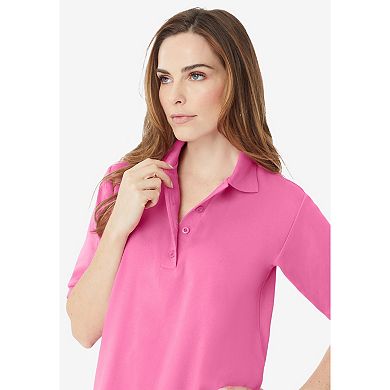 Roaman's Women's Plus Size Oversized Polo Tunic