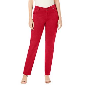 Jessica London Women's Plus Size Tall Classic Cotton Denim Straight-Leg Jean
