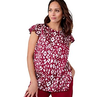 Jessica London Women's Plus Size Satin Blouse