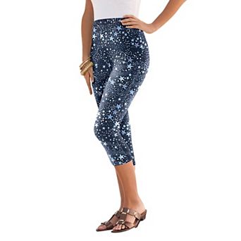 Roaman's Women's Plus Size Essential Stretch Capri Legging