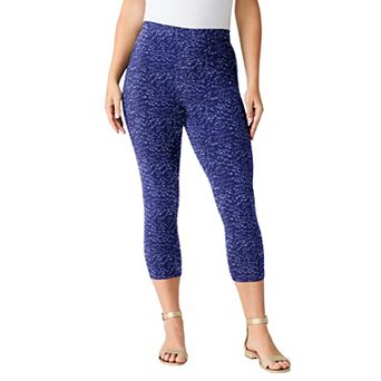 Roaman's Women's Plus Size Essential Stretch Capri Legging
