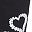 Black Tie Dye Heart