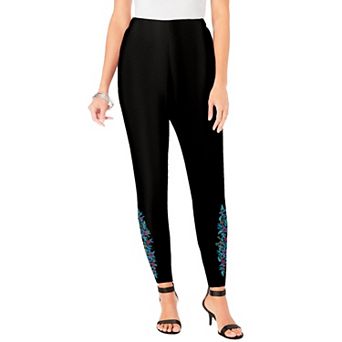 Roaman's Women's Plus Size Essential Stretch Ankle Length Pull-On Legging