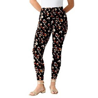 Roaman's Women's Plus Size Plus Size Ankle Length Essential Stretch Legging