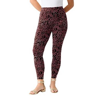 Roaman's Women's Plus Size Ankle Length Essential Stretch Legging