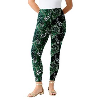 Roaman's Women's Plus Size Plus Size Ankle Length Essential Stretch Legging