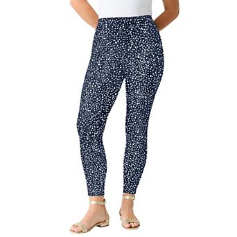 Roaman's Women's Plus Size Essential Stretch Ankle Length Pull-On Legging