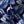 Navy Palm Print