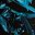 Teal Paint Stroke