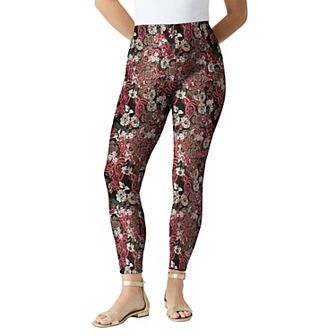 Roaman's Women's Plus Size Plus Size Ankle Length Essential Stretch Legging