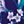 Navy Tropical Orchid