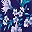 Navy Tropical Orchid