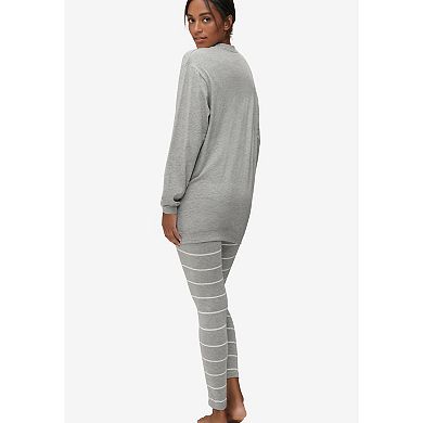ellos Plus Size 2-Piece Tunic & Legging PJ Set