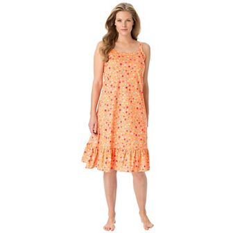Dreams & Co. Plus Size Sleeveless Knit Chemise Sleepshirt