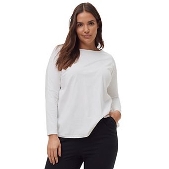 ellos Plus Size Boxy Sleep Tee