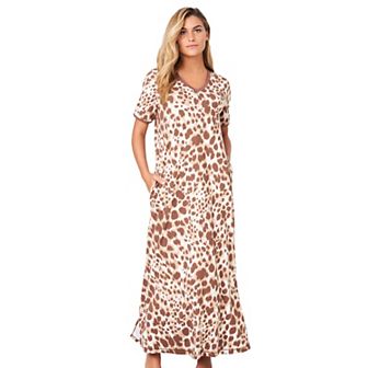 Dreams & Co. Plus Size Petite Long T-Shirt Lounger