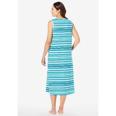 Dreams & Co. Plus Size Long Sleeveless Sleepshirt
