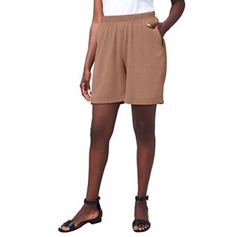 Jessica London Women's Plus Size Soft Ease Knit Shorts