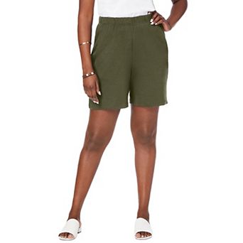 Jessica London Women's Plus Size Soft Ease Knit Shorts