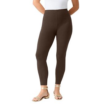 Roaman's Women's Plus Size Petite Plus Size Ankle Length Essential Stretch Legging
