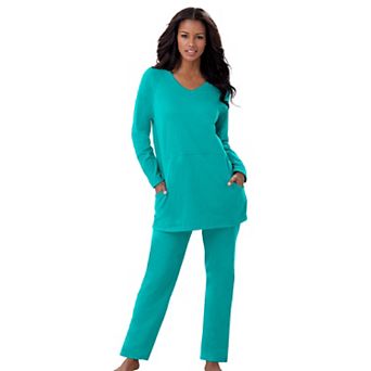 Dreams & Co. Plus Size Petite 2 pc Lounge Set
