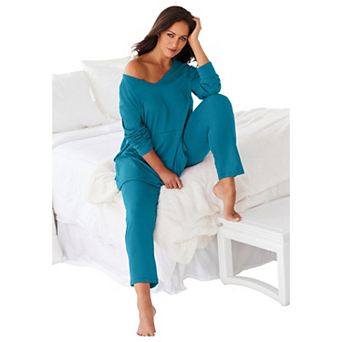 Dreams & Co. Plus Size Petite 2 pc Lounge Set