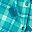 Deep Teal Plaid Heart