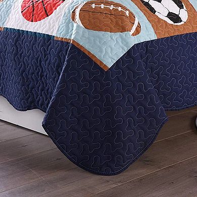 Marcielo Kids Quilt Bedspread Set For Teens Girls Bedding Football