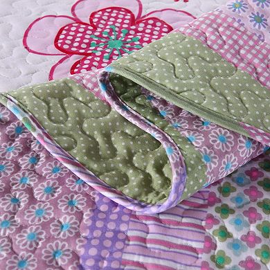 Marcielo Kids Quilt Bedspread Set For Teens Girls Bedding Floral