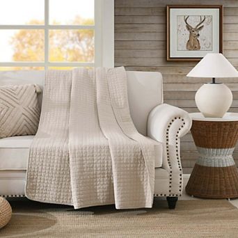 Marcielo 100% Cotton Quilted Throw Decorative Throw Blanket Quilt 50 By 60 in