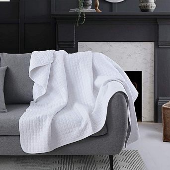 Marcielo 100% Cotton Quilted Throw Decorative Throw Blanket Quilt 50 By 60 in