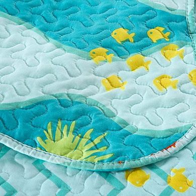 Marcielo Kids Quilt Bedspread Set For Teens Girls Bedding Beach