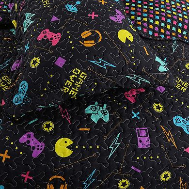 Marcielo Kids Quilt Bedspread Set For Teens Girls Bedding Gamer
