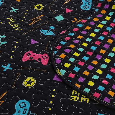 Marcielo Kids Quilt Bedspread Set For Teens Girls Bedding Gamer