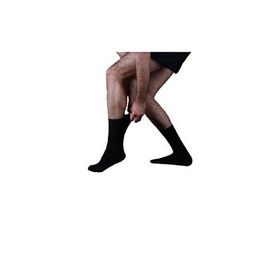 Sierra Socks Health Diabetic Wide Foot And Wider Calf Cotton Crew Men's 2 Pair Pack