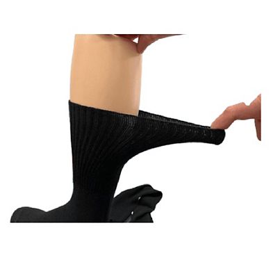 Sierra Socks Health Diabetic Wide Foot And Wider Calf Cotton Crew Men's 2 Pair Pack