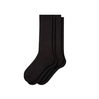 Sierra Socks Health Diabetic Wide Foot And Wider Calf Cotton Crew Men's 2 Pair Pack