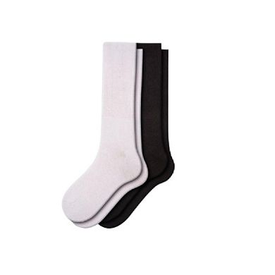 Sierra Socks Health Diabetic Wide Foot And Wider Calf Cotton Crew Men's 2 Pair Pack