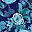 Navy Paisley Roses