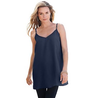 Roaman's Women's Plus Size V Neck Cami