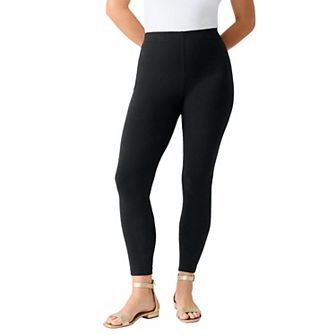 Roaman's Women's Plus Size Tall Plus Size Ankle Length Essential Stretch Legging
