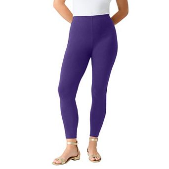 Roaman's Women's Plus Size Tall Plus Size Ankle Length Essential Stretch Legging