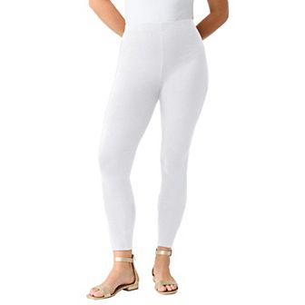 Roaman's Women's Plus Size Tall Plus Size Ankle Length Essential Stretch Legging