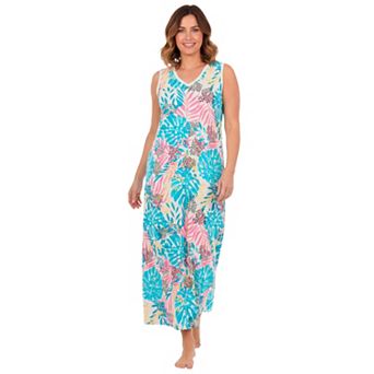 Dreams & Co. Plus Size Trapeze V-Neck Lounger