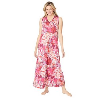 Dreams & Co. Plus Size Trapeze V-Neck Lounger