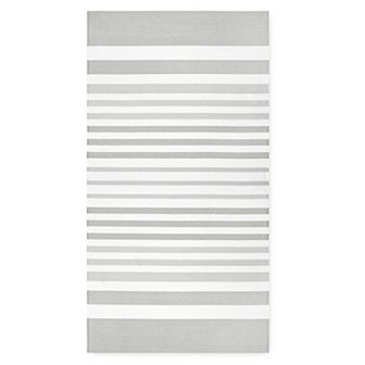 The Big One® Gray Striped Beach Sand Resistant Towel