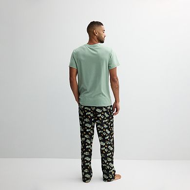 Men's PJs + PANCAKES Pajama T-Shirt & Cash Money Print Pajama Pants