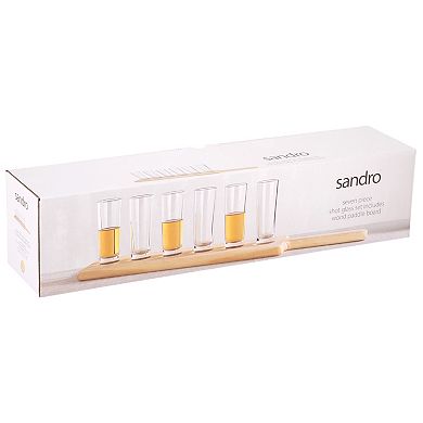 Home Essentials Sandro 7-piece Shot Glasses & Board Set