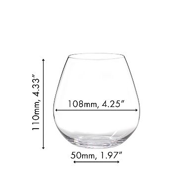 Riedel The O Wine Tumbler Pinot/Nebbiolo Wine Glass (Set of 2)