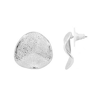 Emberly Organic Circular Shaped Stud Earrings